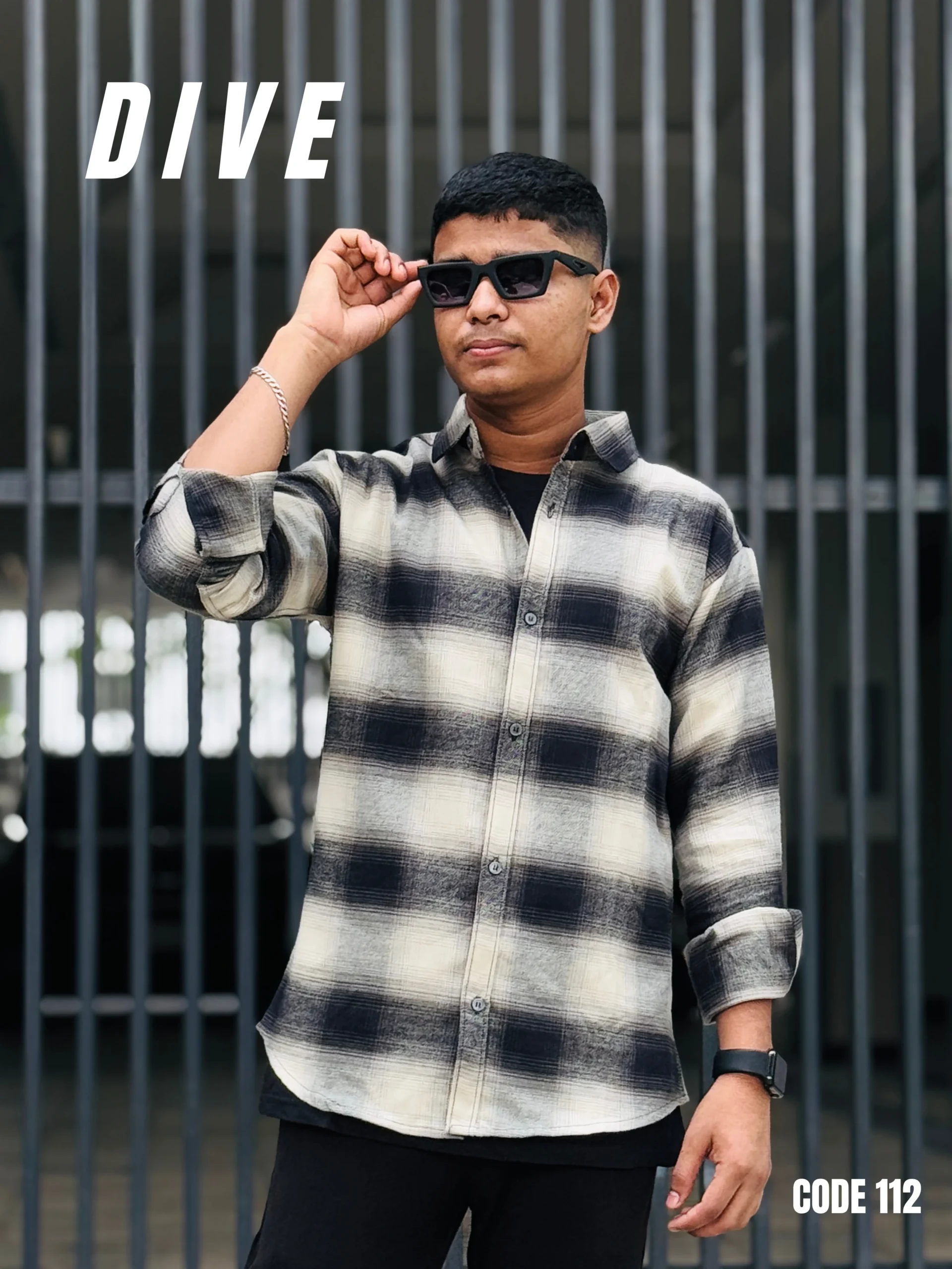 Dive 112 Flannel Check Shirt - 112 - Image 1