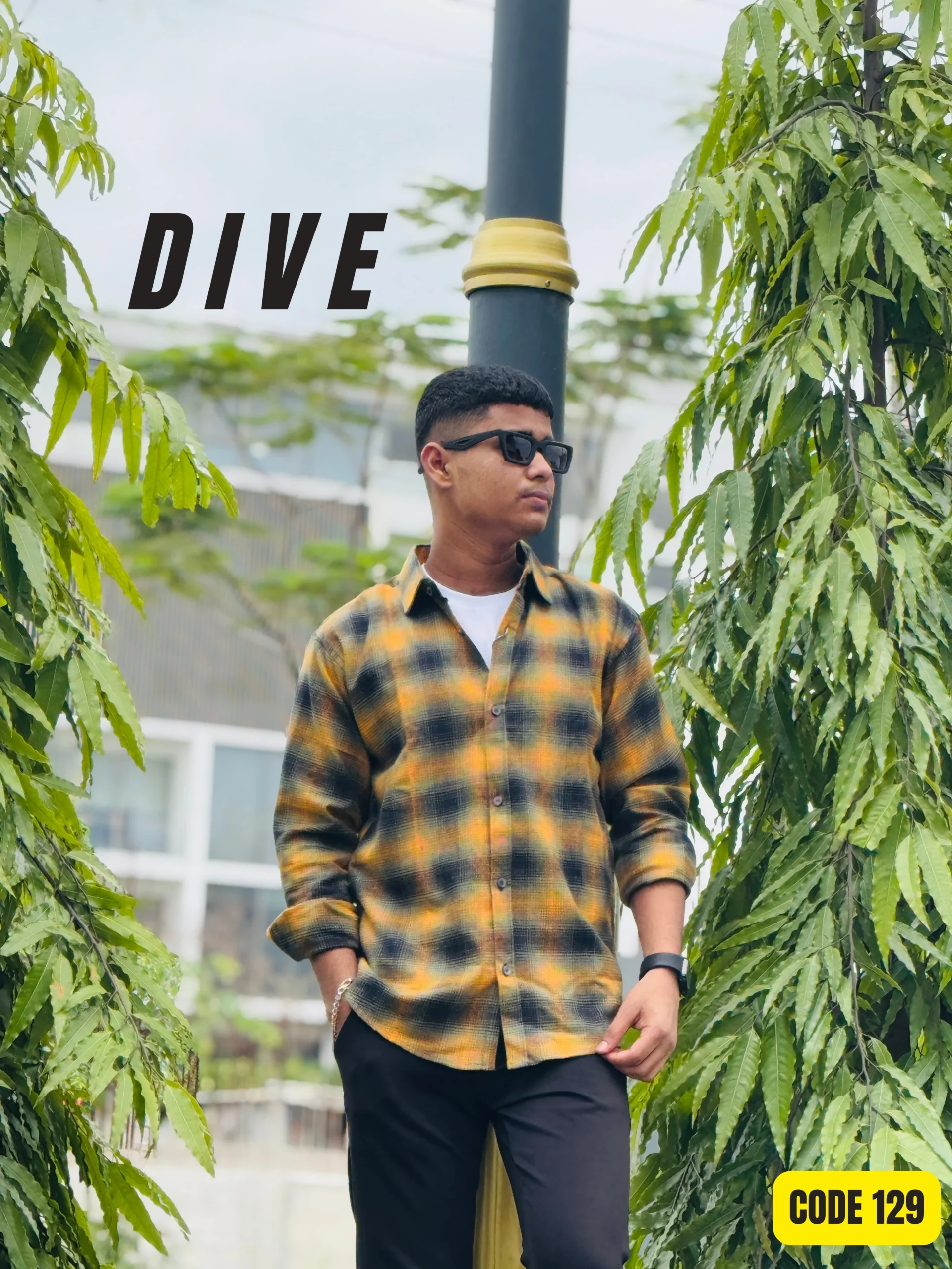 Dive 129 Flannel Check Shirt - 129 - Image 1